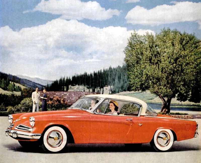 1953 Studebaker Starliner finished in Coral Red